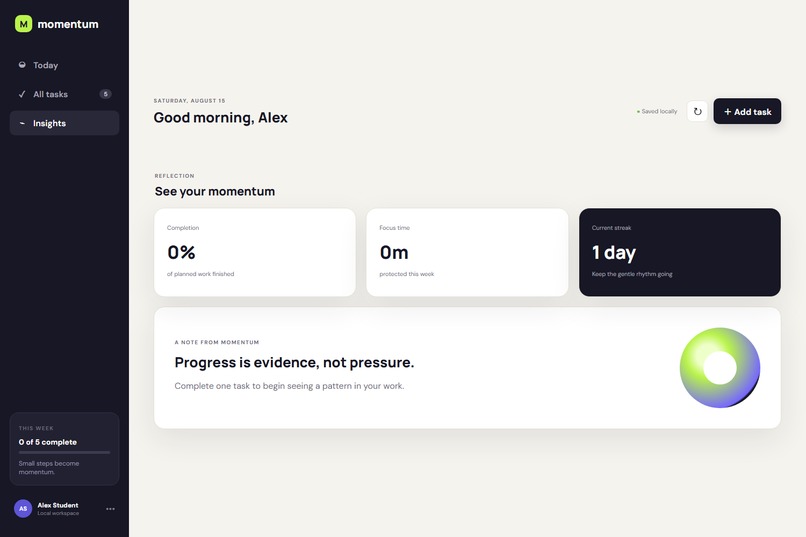 Momentum — Your Next Step, Made Clear – screenshot 3