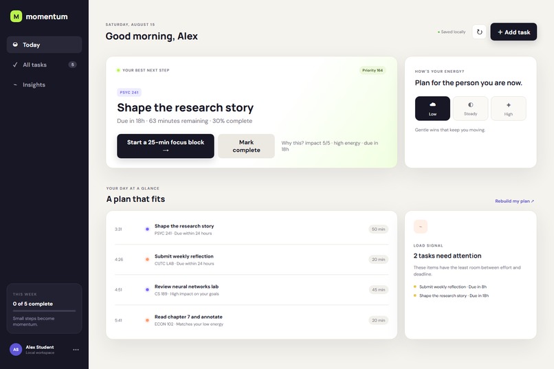 Momentum — Your Next Step, Made Clear – screenshot 5