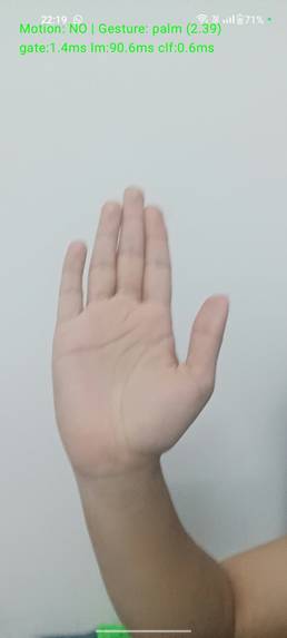 Hand gesture recognition – screenshot 4