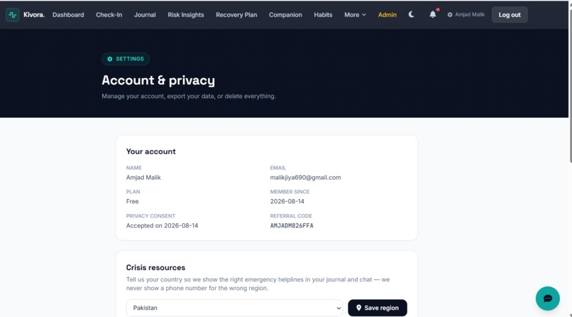 KIVORA — Adaptive Digital Habit Recovery – screenshot 10