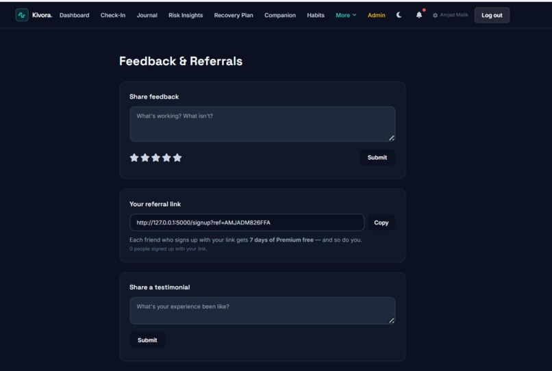 KIVORA — Adaptive Digital Habit Recovery – screenshot 15