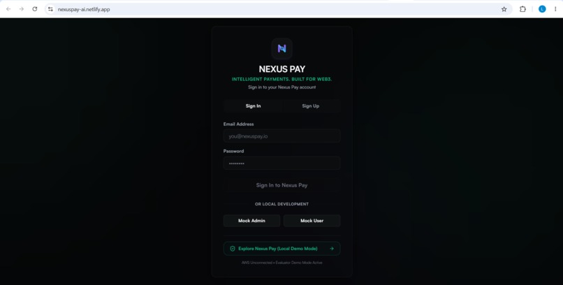 Nexus Pay – screenshot 1