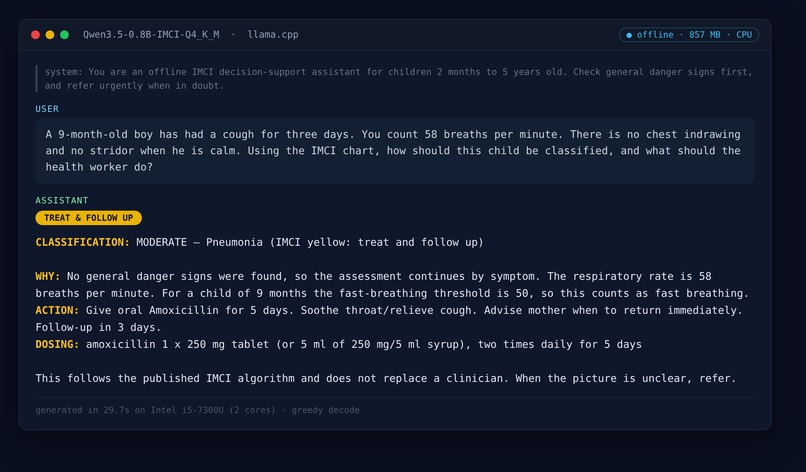 IMCI Triage Decision Support – screenshot 3