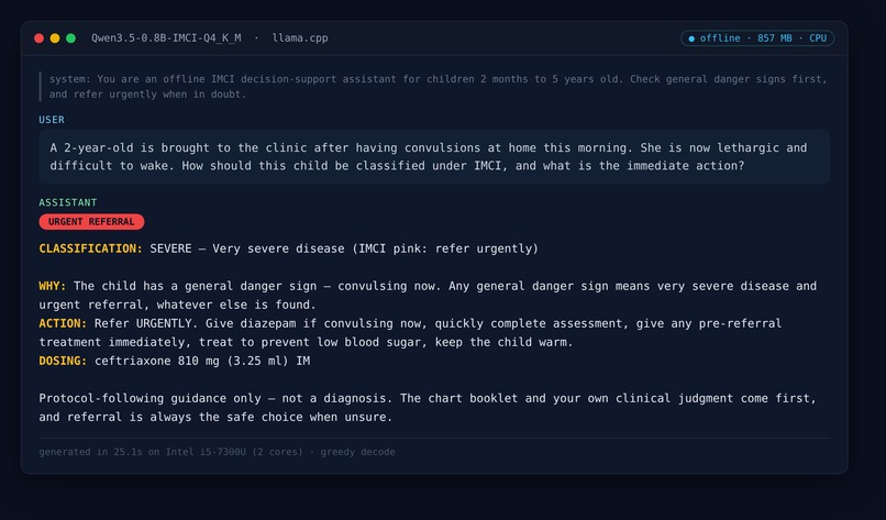 IMCI Triage Decision Support – screenshot 4