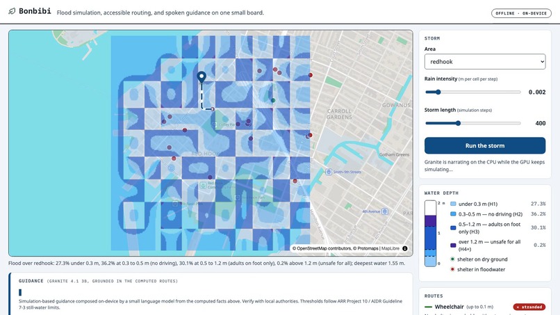 Bonbibi: Offline Flood Guidance on a Raspberry Pi 5 – screenshot 5