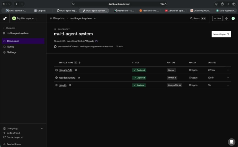 Multi-Agent RAG  Grounded Research Assistant – screenshot 4