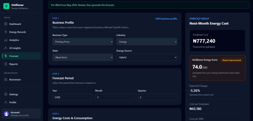 GridSense AI – screenshot 1