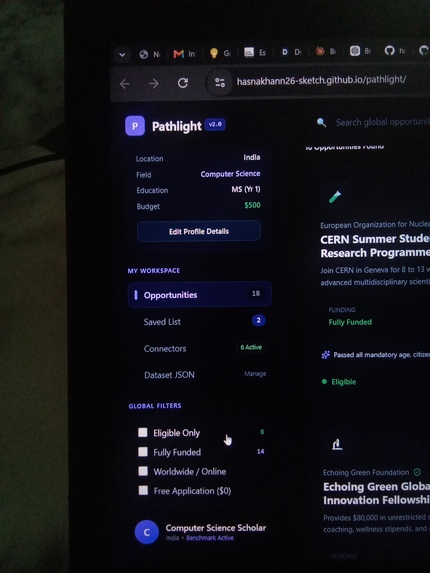 Pathlight — Universal Opportunity Discovery Engine – screenshot 5