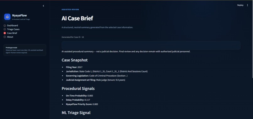 NyayaFlow – screenshot 2