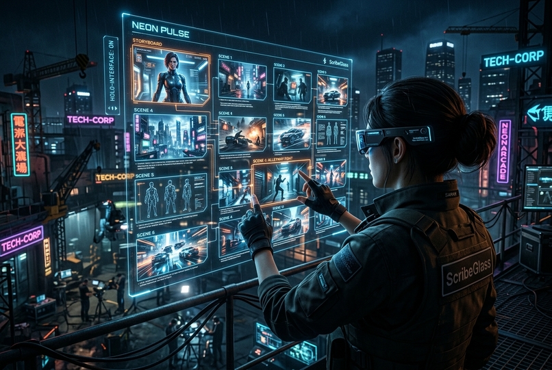 ScribeGlass — Spatial Storyboard & Scriptwriting HUD – screenshot 1