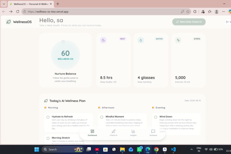 WellnessOS – screenshot 5