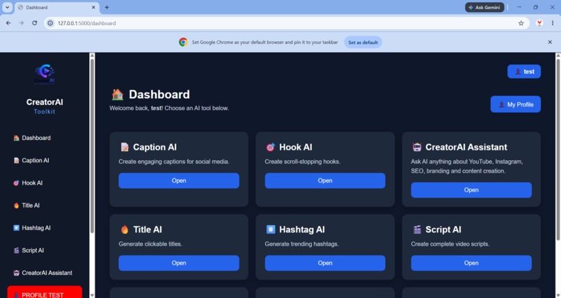 CreatorAI Toolkit – screenshot 1