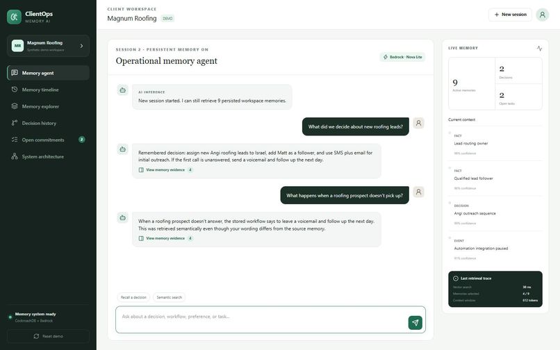 ClientOps Memory AI – screenshot 4