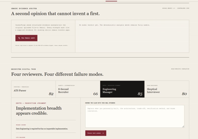 CareerForge AI – screenshot 1