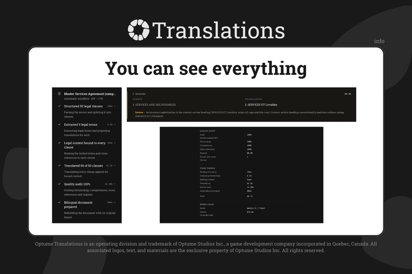 Veritas by Optume Translations – screenshot 6