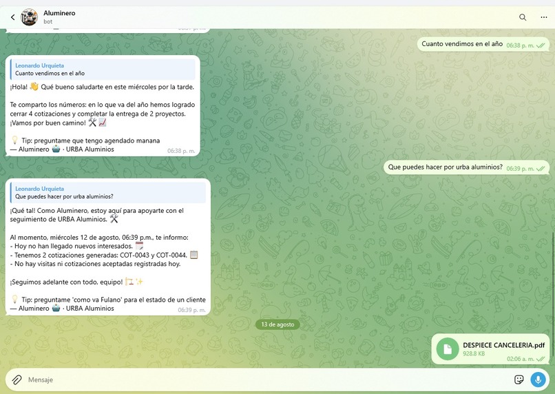 URBA Aluminios – screenshot 13