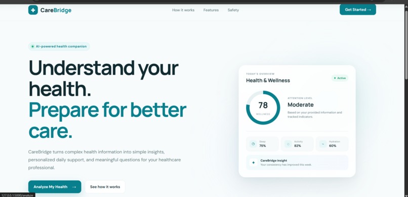 CareBridge AI – screenshot 1