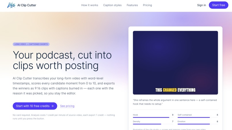 Ai Clip Cutter – screenshot 3