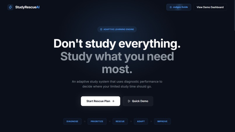StudyRescue AI – screenshot 1