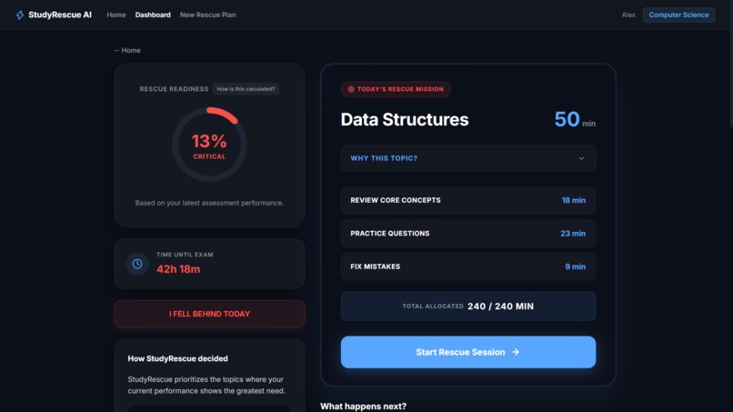 StudyRescue AI – screenshot 2