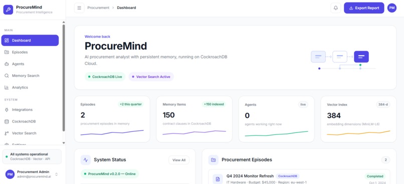 ProcureMind – screenshot 1