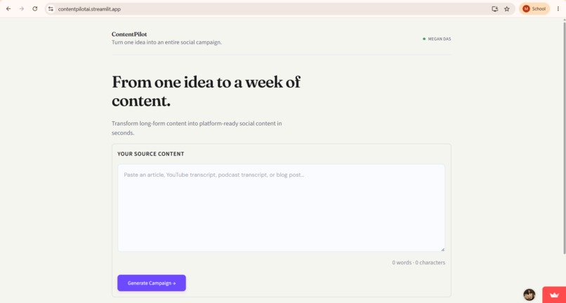 ContentPilot AI – screenshot 1