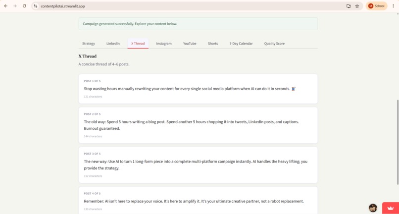 ContentPilot AI – screenshot 3
