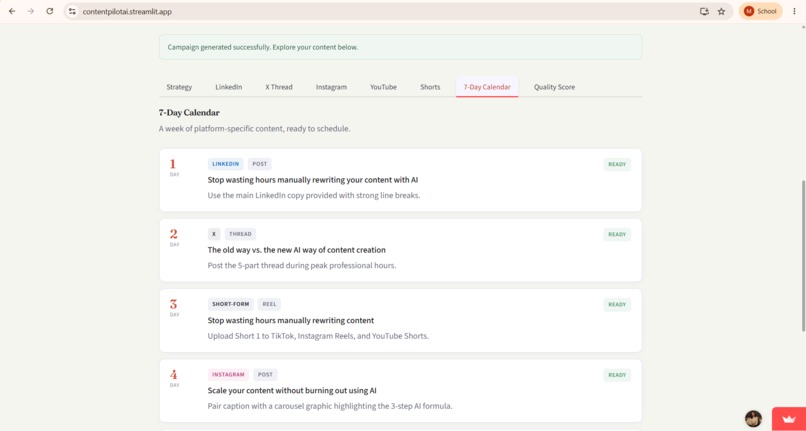 ContentPilot AI – screenshot 4