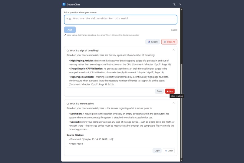 CourseChat – screenshot 12