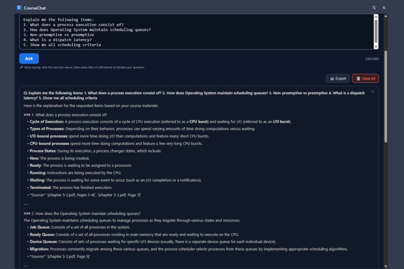 CourseChat – screenshot 5
