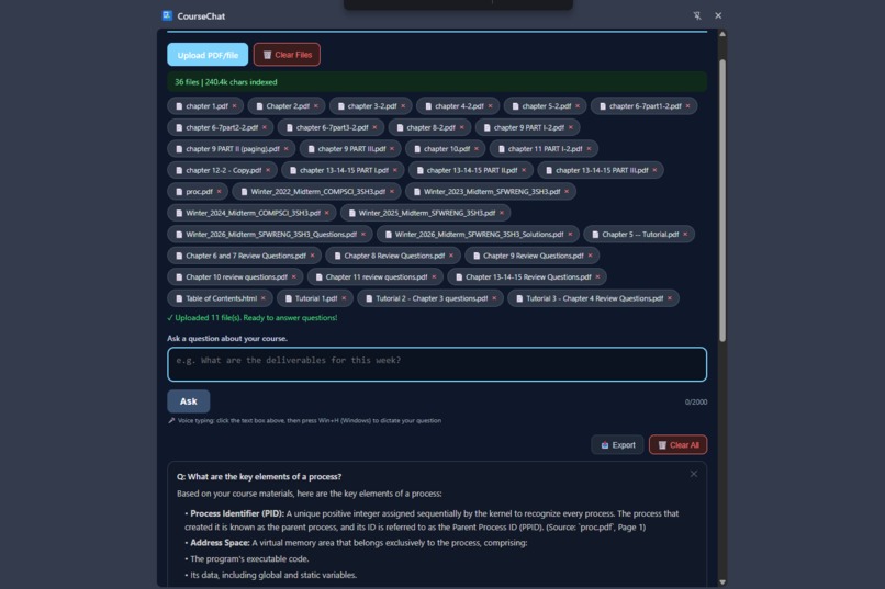 CourseChat – screenshot 3