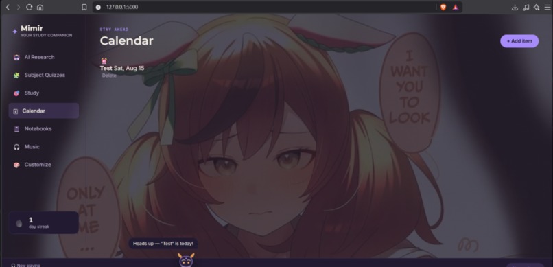 Mimir: Your Study Companion – screenshot 2