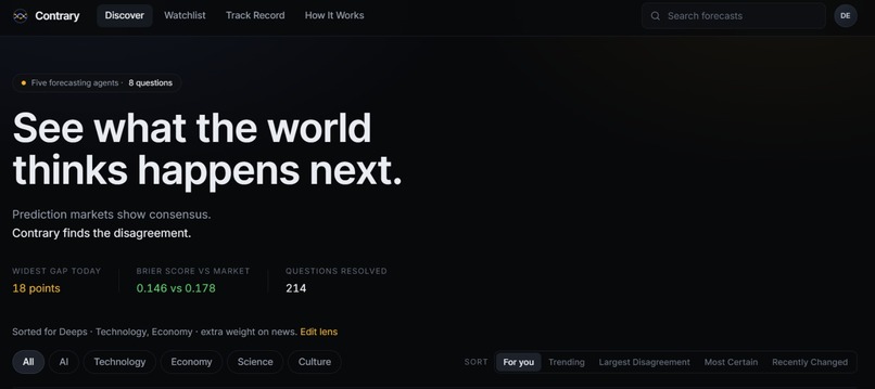Contrary – screenshot 1