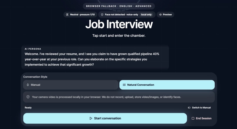 Rehearseai – screenshot 8