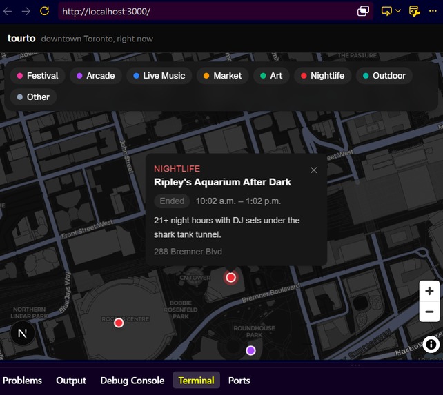 tour2toronto – screenshot 1