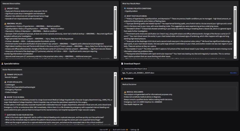 AI Medical Report Analyzer – screenshot 4