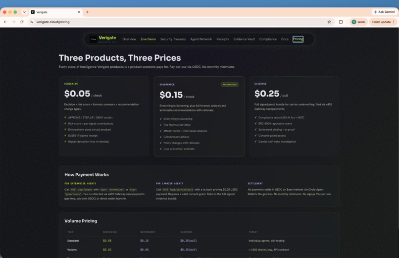 Verigate – screenshot 2