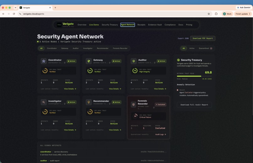 Verigate – screenshot 1