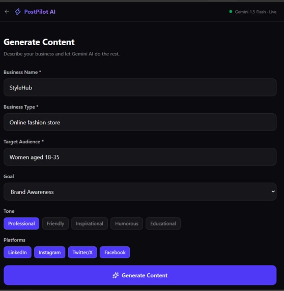 PostPilot AI – screenshot 2