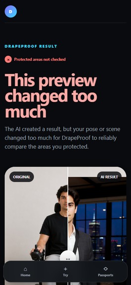 DrapeProof – screenshot 1