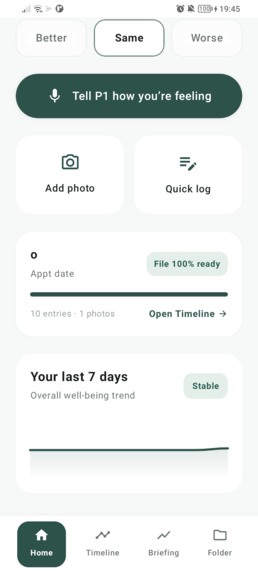 P1 (Pre-Appointment 1) – screenshot 2