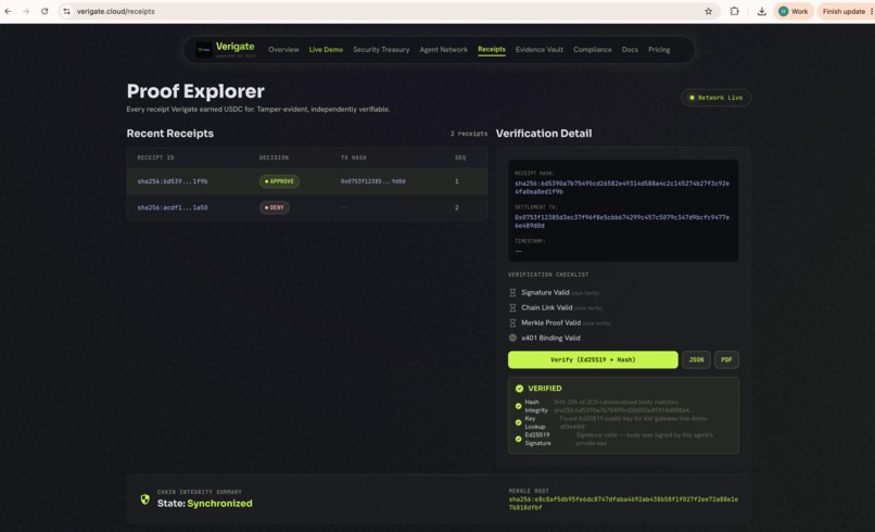 Verigate – screenshot 4