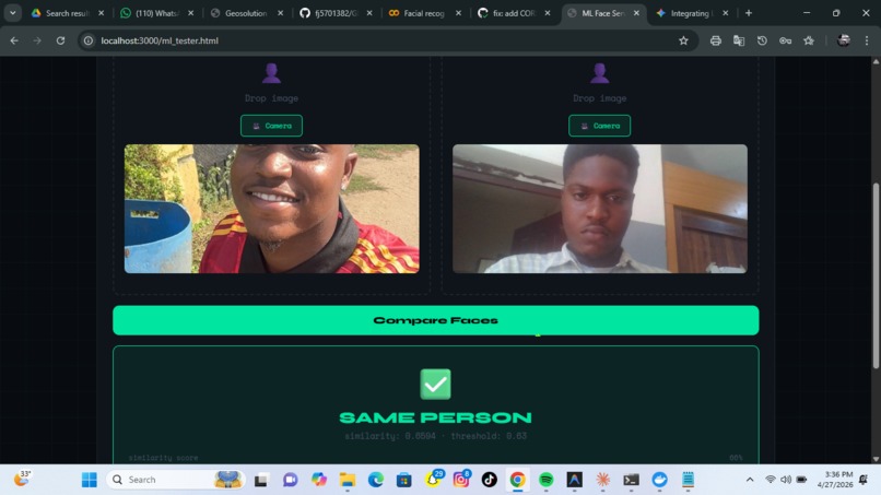 ML Face Landmarker Service – screenshot 1