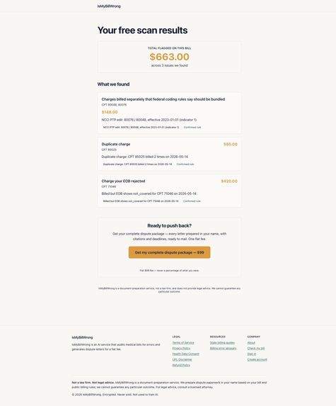 IsMyBillWrong – screenshot 1