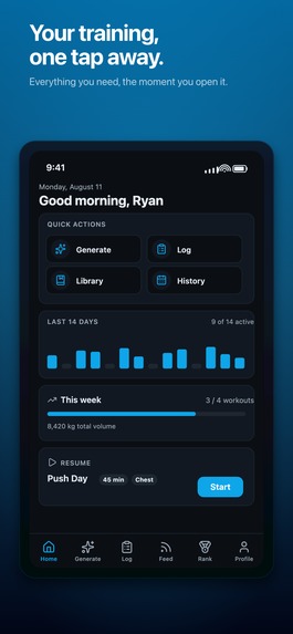 WorkoutOS – screenshot 1