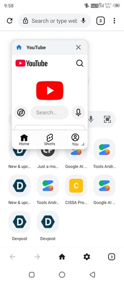 Aetheria browser  – screenshot 1