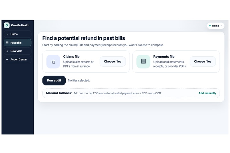 OweMe Health – screenshot 2