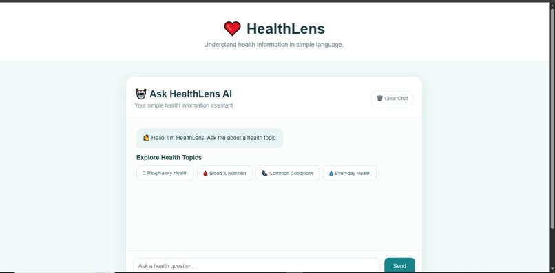 HealthLens – screenshot 1
