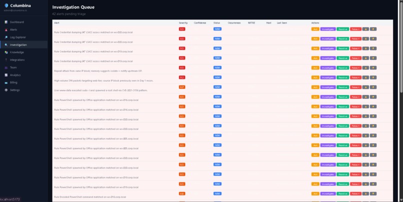 Columbina: AI-Native EDR – screenshot 6