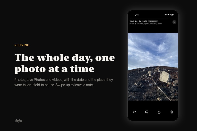  deja: Relive your camera roll – screenshot 3